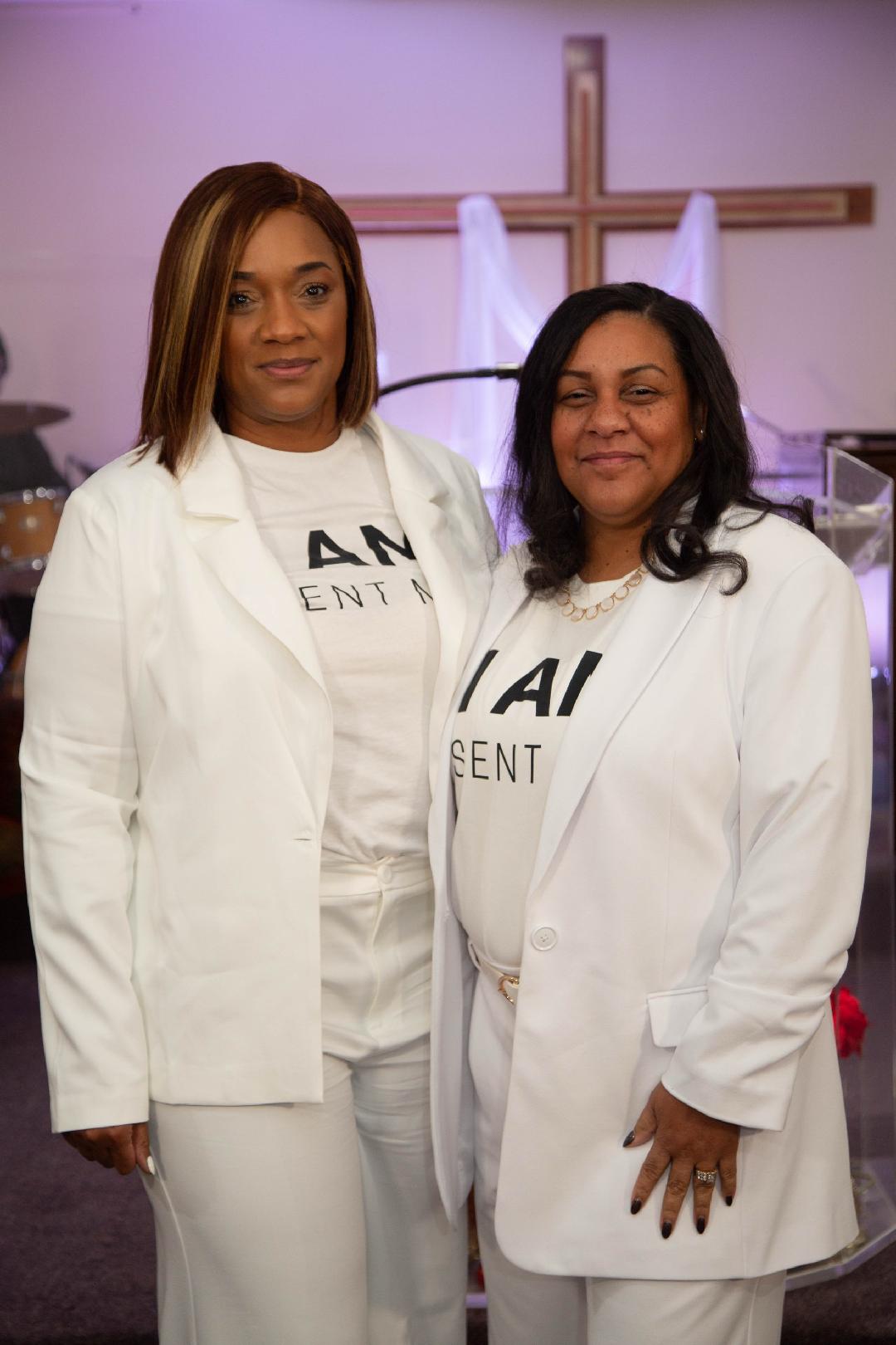 Dianthe Dawn Brooks with a colleague at a faith community event